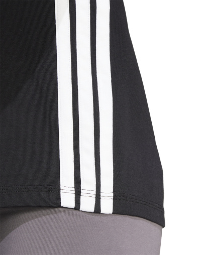 adidas Women's Essentials 3-Stripes Cotton T-Shirt - Black/white