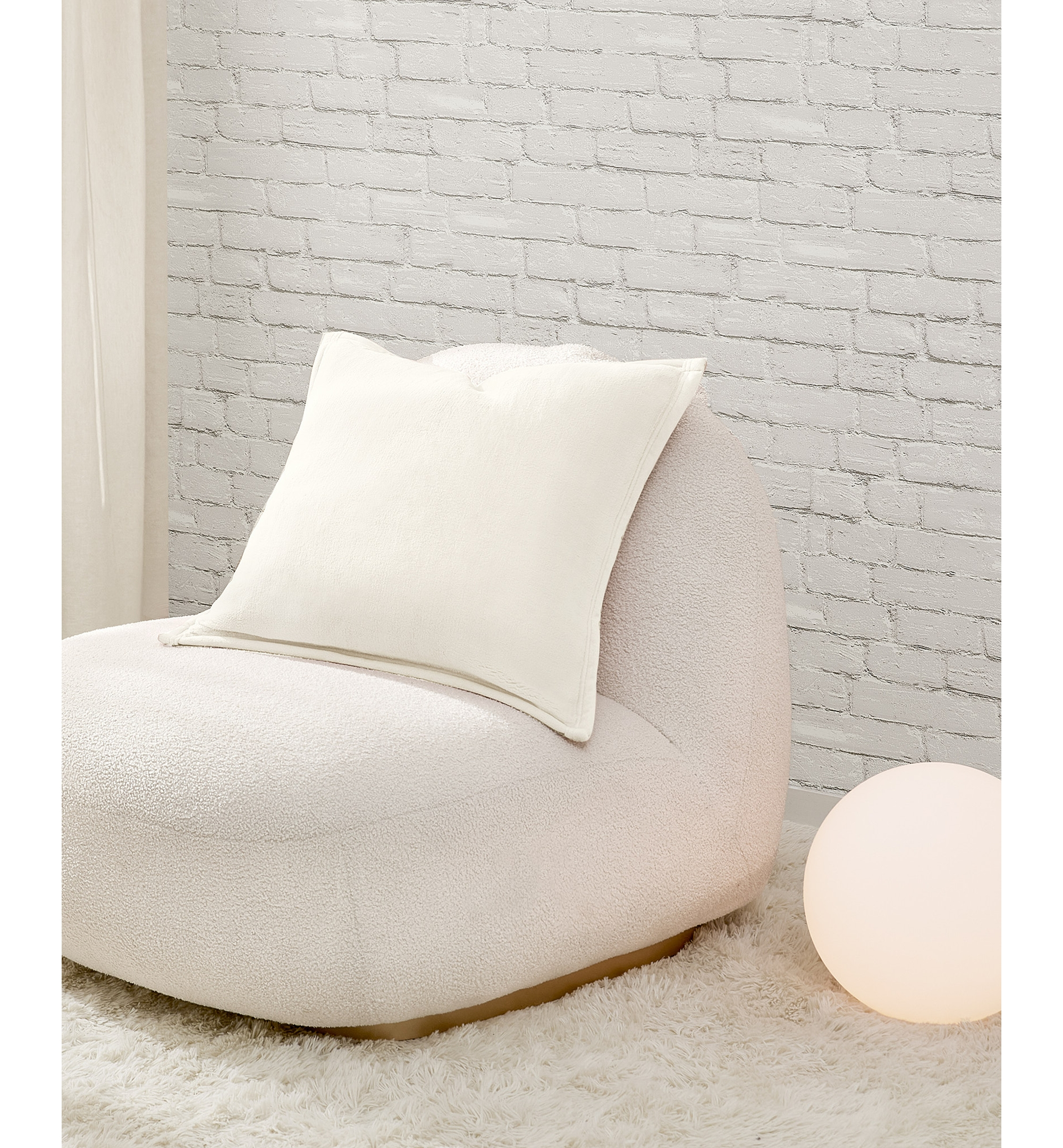 UGG® Coco 2-Pack Decorative Pillow, 20" x 20" - Snow