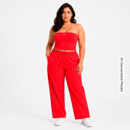 Women's Nithtke Sportswear Tube Top - Light Crimson/Sail