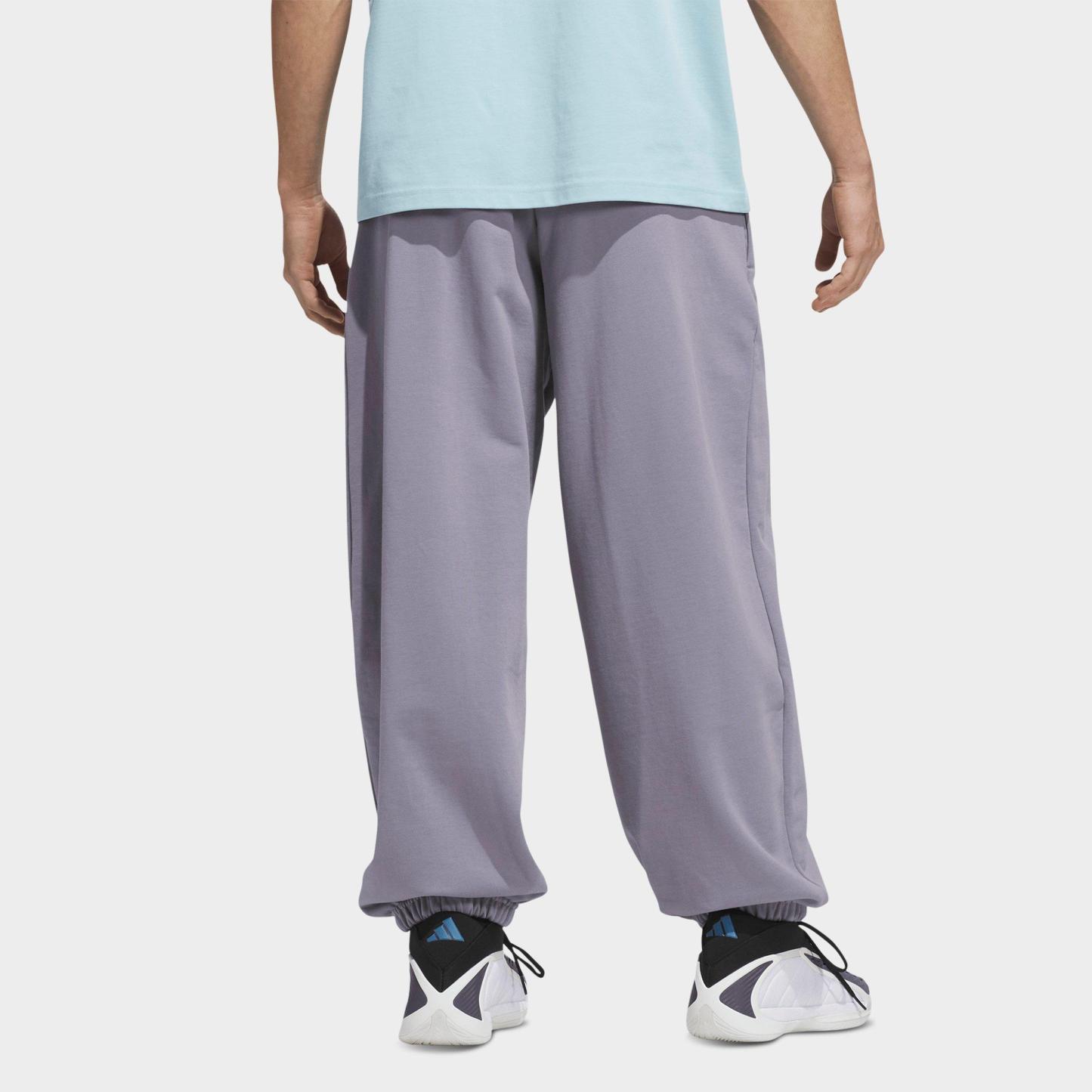 Men's adidas Anthony Edwards Foundation Fleece Jogger Pants - Slate