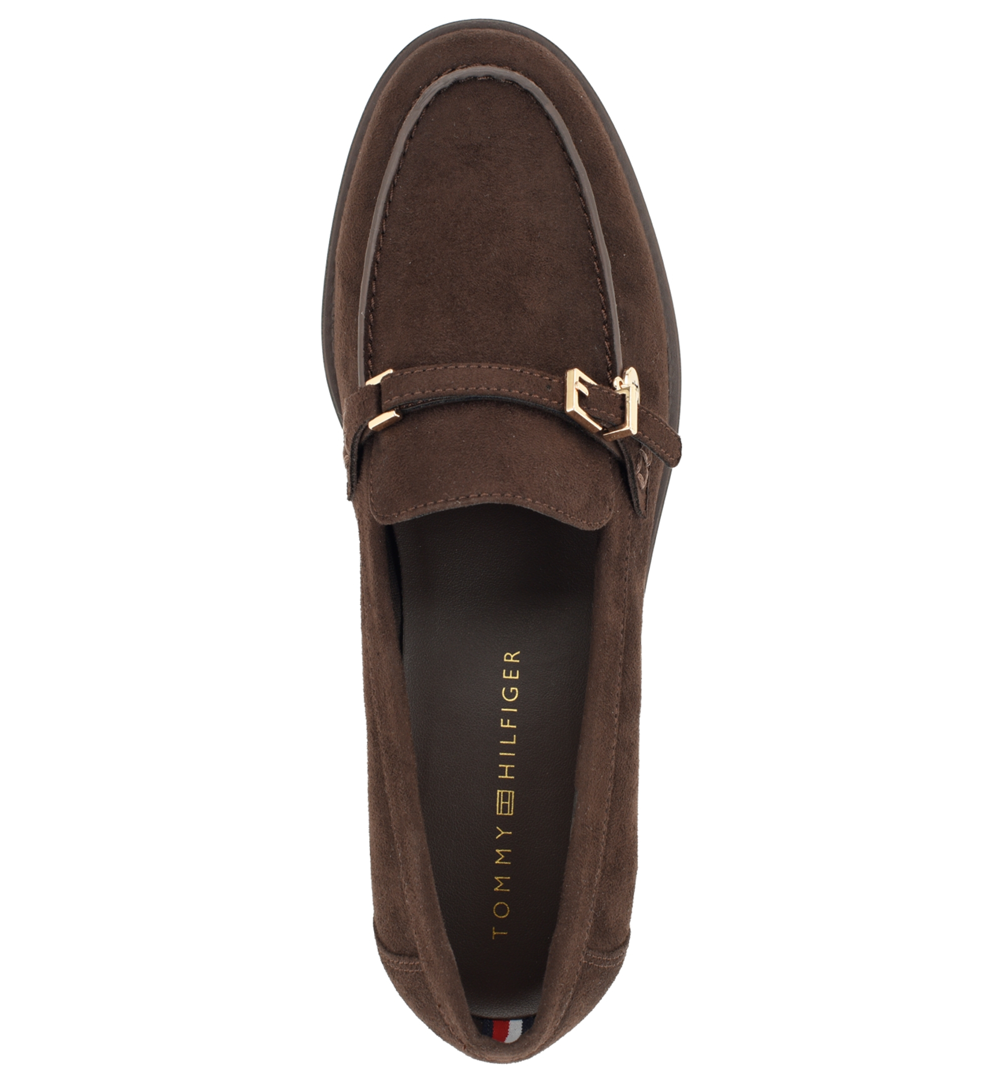 Tommy Hilfiger Women's Maxline Charm Buckle Strap Slip-On Dress Loafers - Dark Brown
