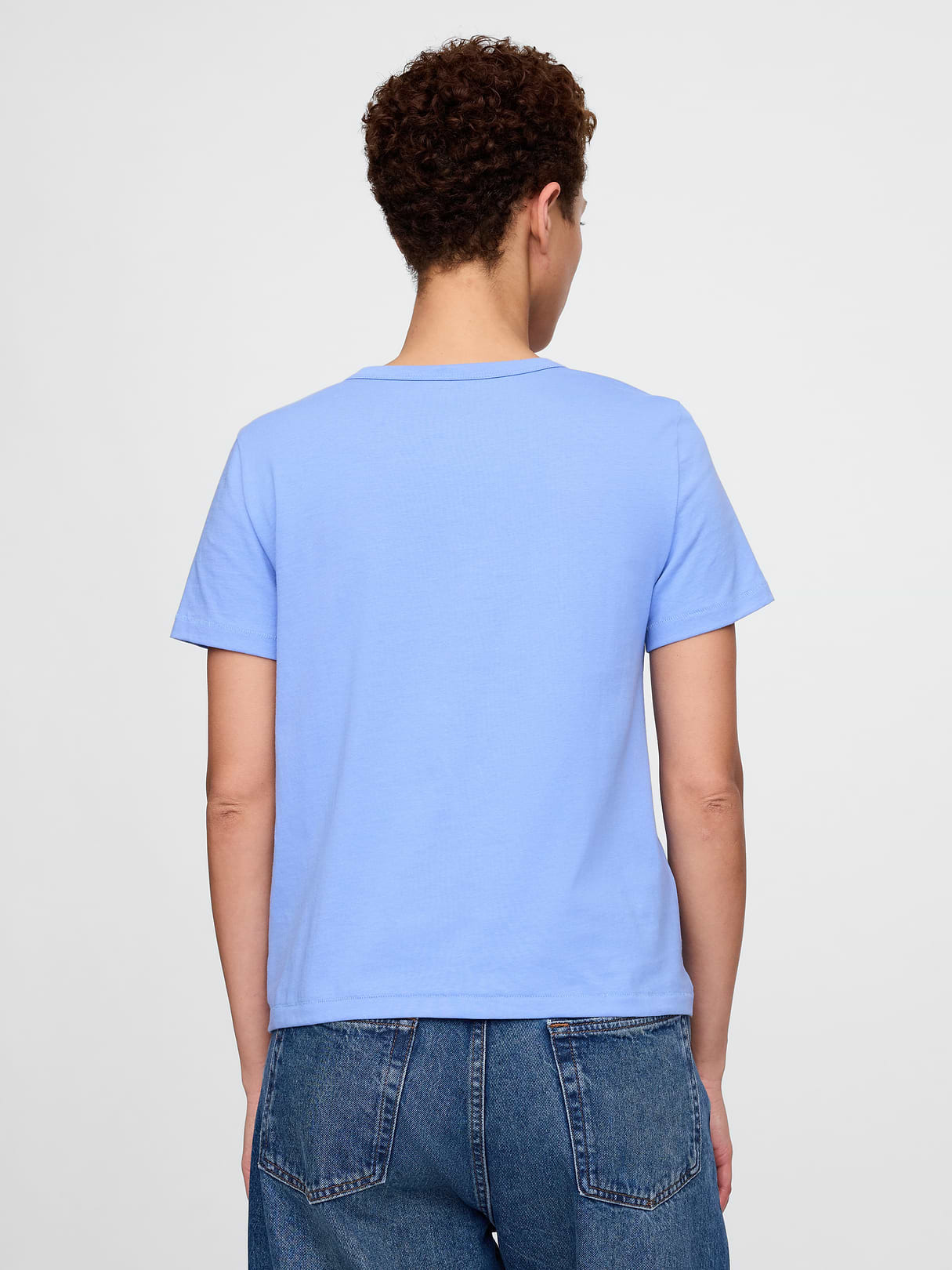 Organic Cotton VintageSoft T-Shirt - Shirting blue