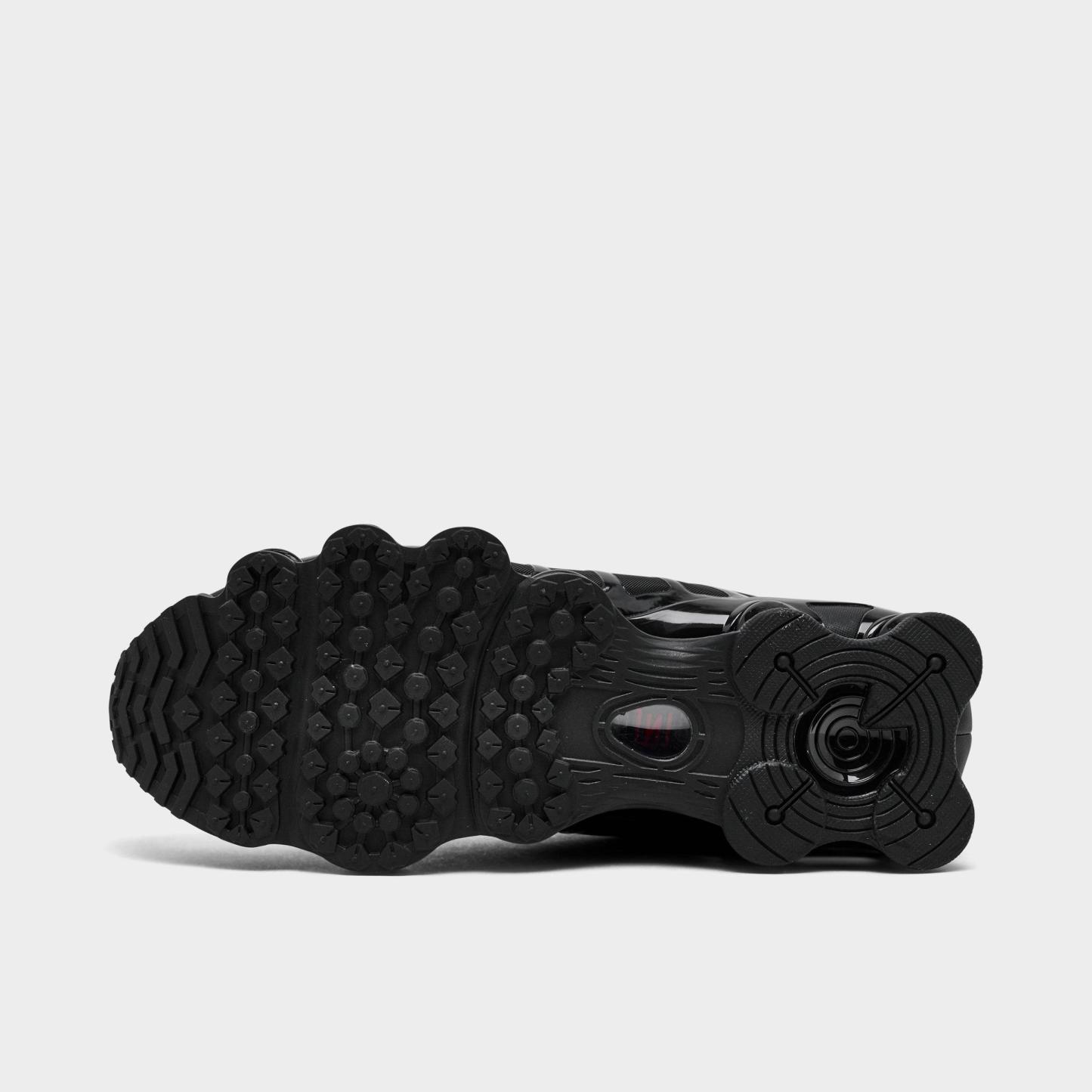 Men's Nithtke Shox TL Casual Shoes - Part 2 - Black/Black/Light Crimson - Bottom view