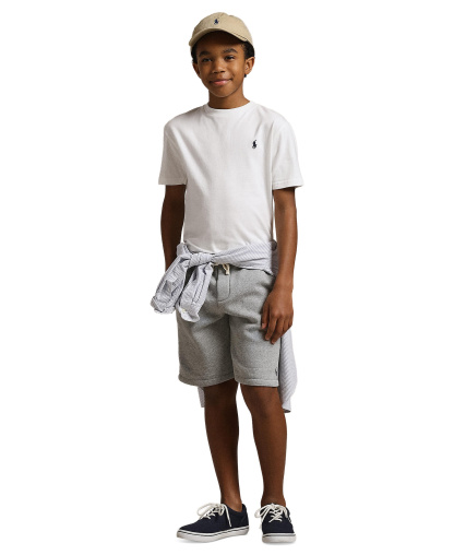 Polo Ralph Lauren Boys' 8-20 Cotton Jersey Crewneck T-Shirt - White