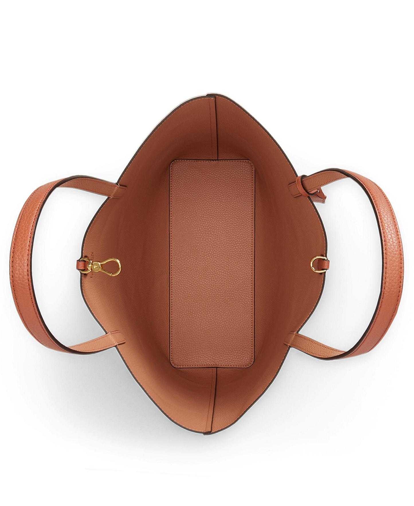 Lauren Ralph Lauren Faux-Leather Reversible Extra Large Tote Handbag - Red Terracotta/Pink Sienna