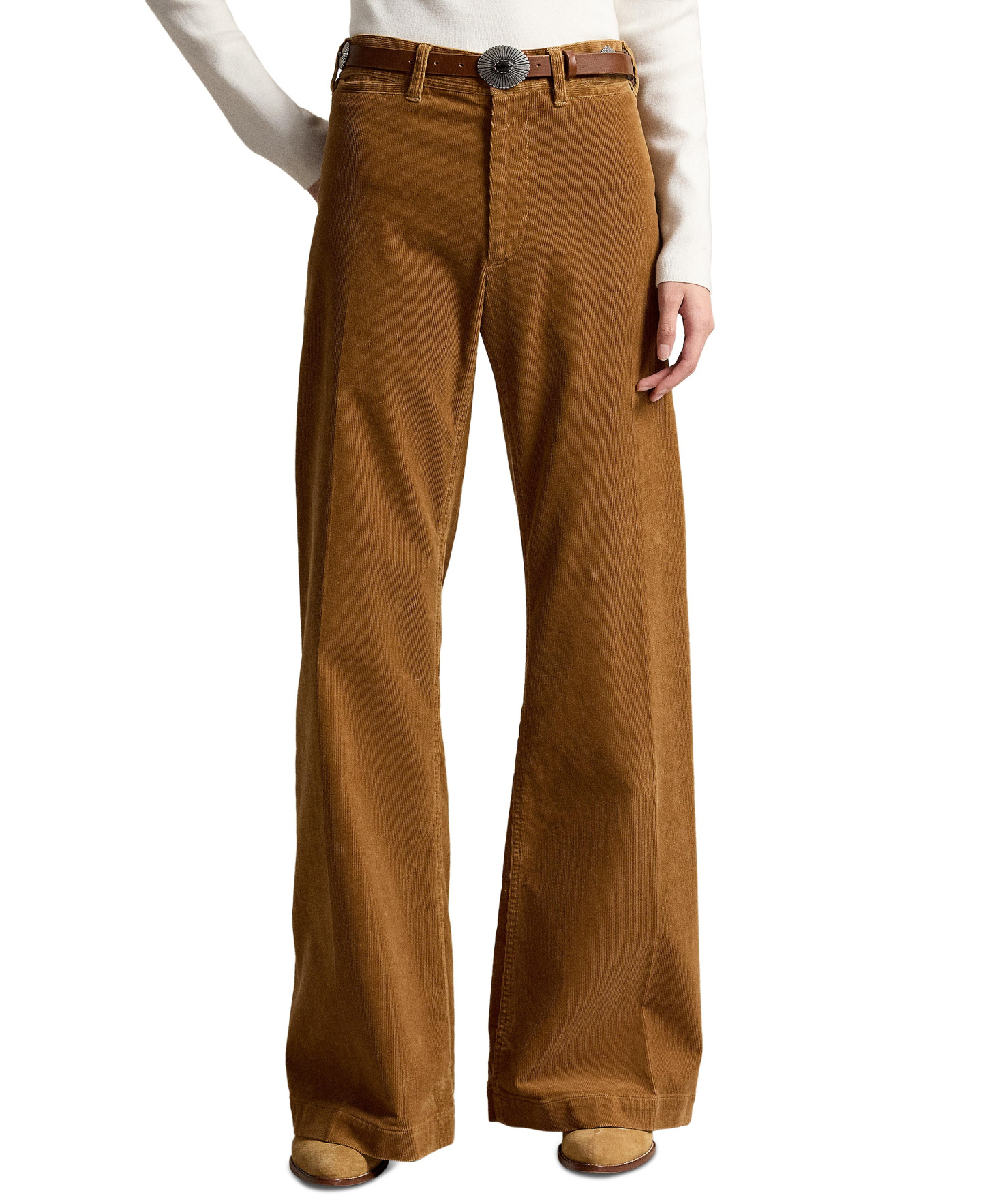 Polo Ralph Lauren Women's Beaton Corduroy Flared Pants - Tan