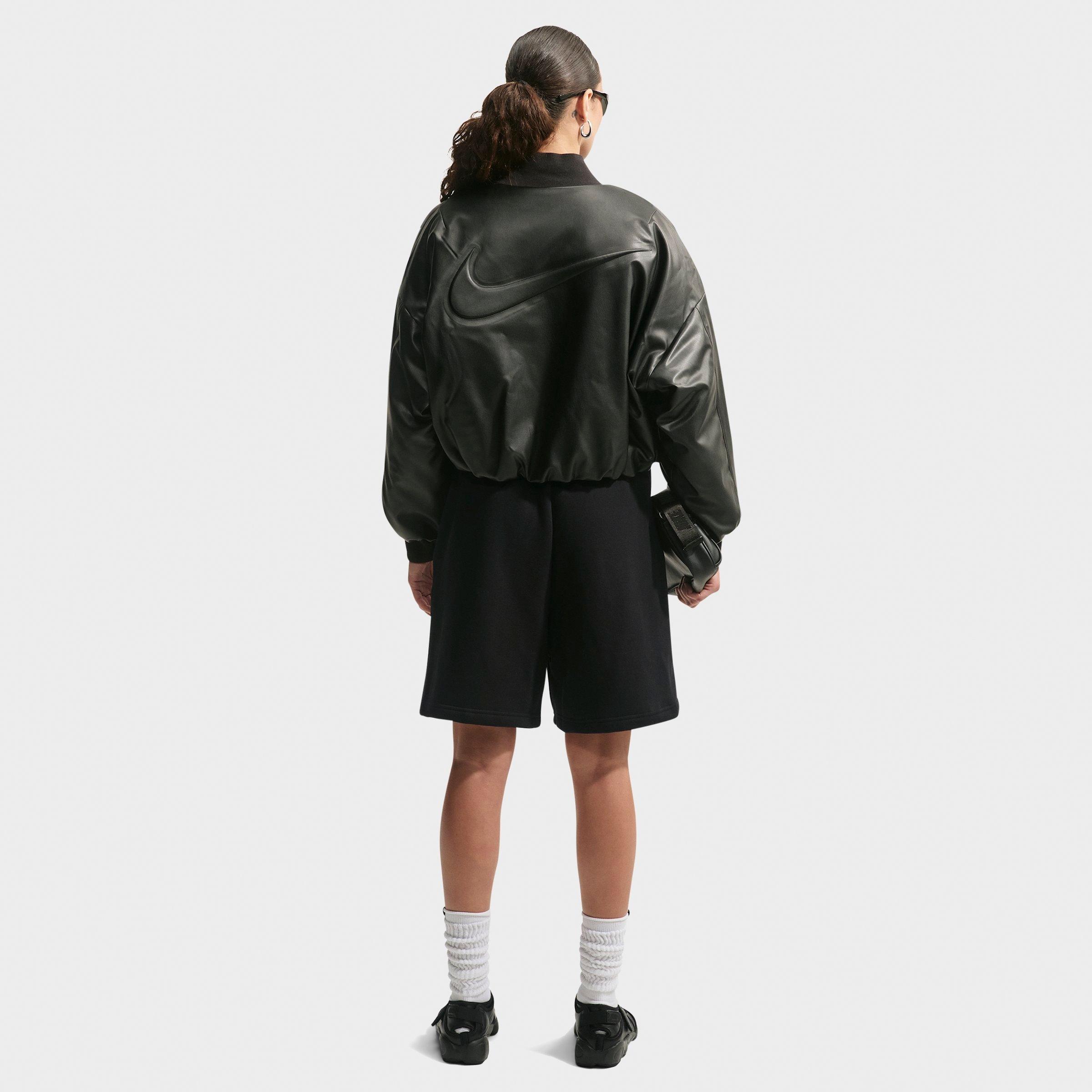 Women's Nithtke Studio Fleece Medium-Weight High-Rise Oversized Cargo Pants - Total Black/Sail