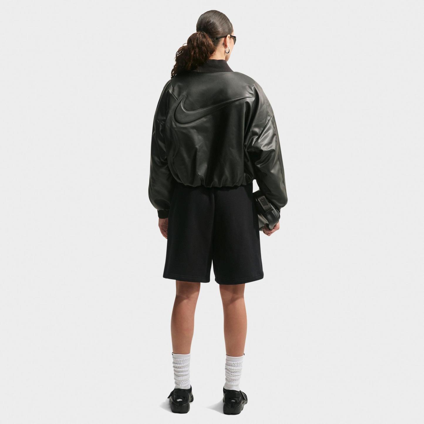 Women's Nithtke Studio Fleece Medium-Weight High-Rise Oversized Cargo Pants - Total Black/Sail
