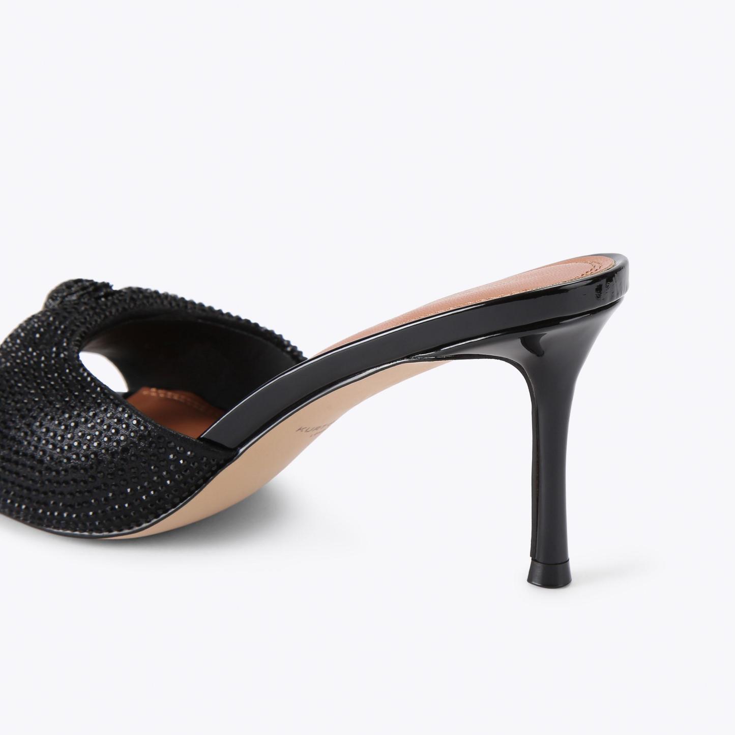 Kurt Geiger London Oxford Heel Mule Dr - Black - view 4