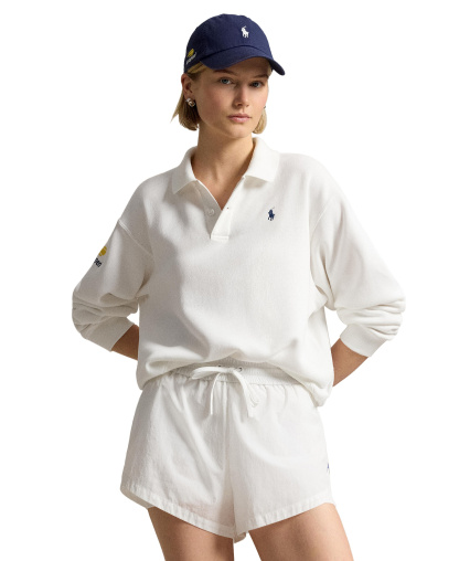 Polo Ralph Lauren Women's US Open Long-Sleeve Polo Shirt - White
