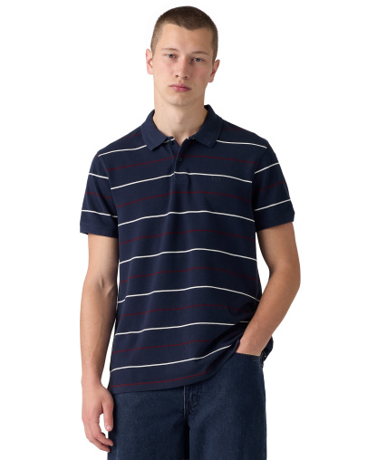 Levi's Premium Men's Original Classic Polo Shirt - Stripe Navy