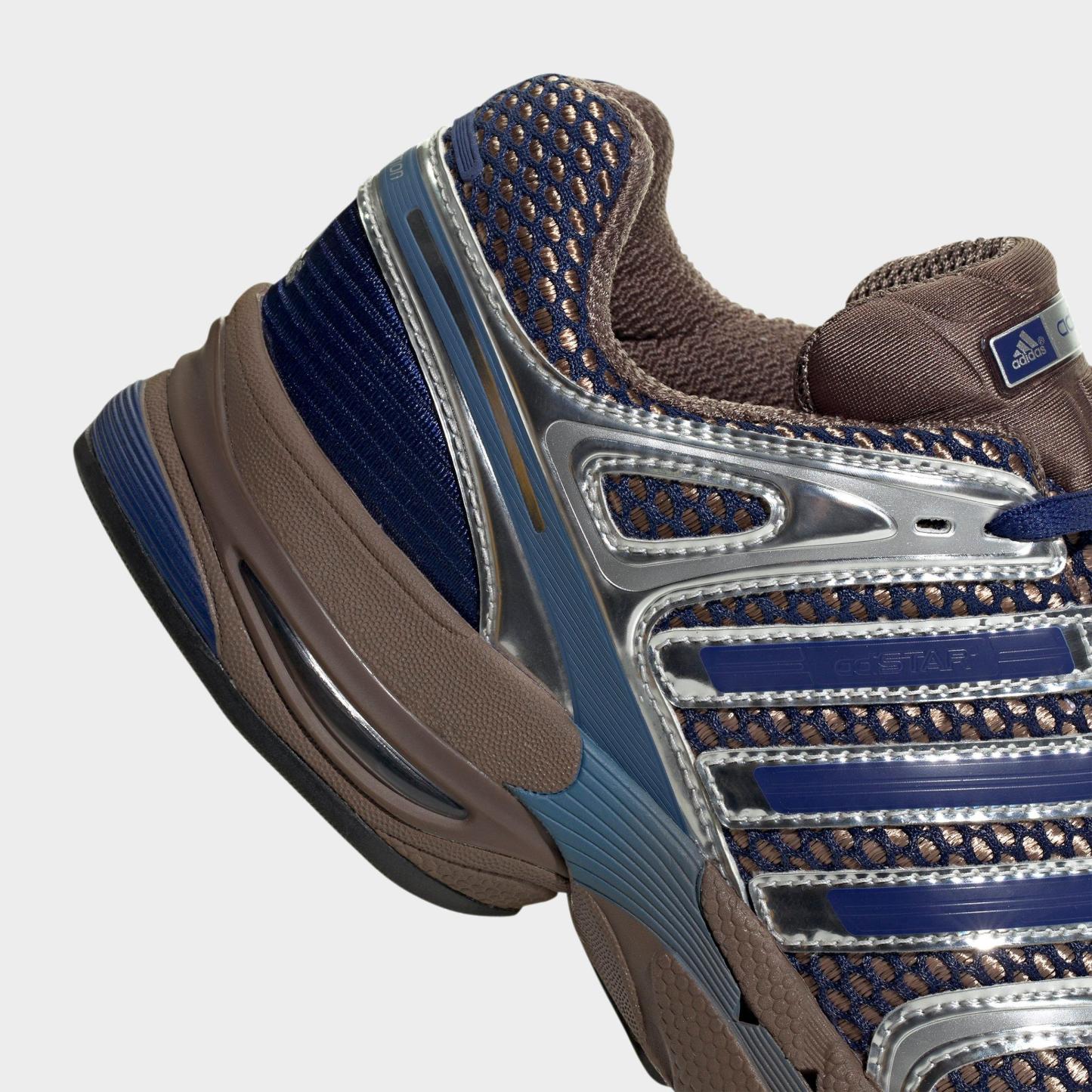 Women's adidas Adistar Control 5 Pony Print Casual Shoes - Part 3 - Earth Strata/Victory Blue/Silver Metallic - Detail shot