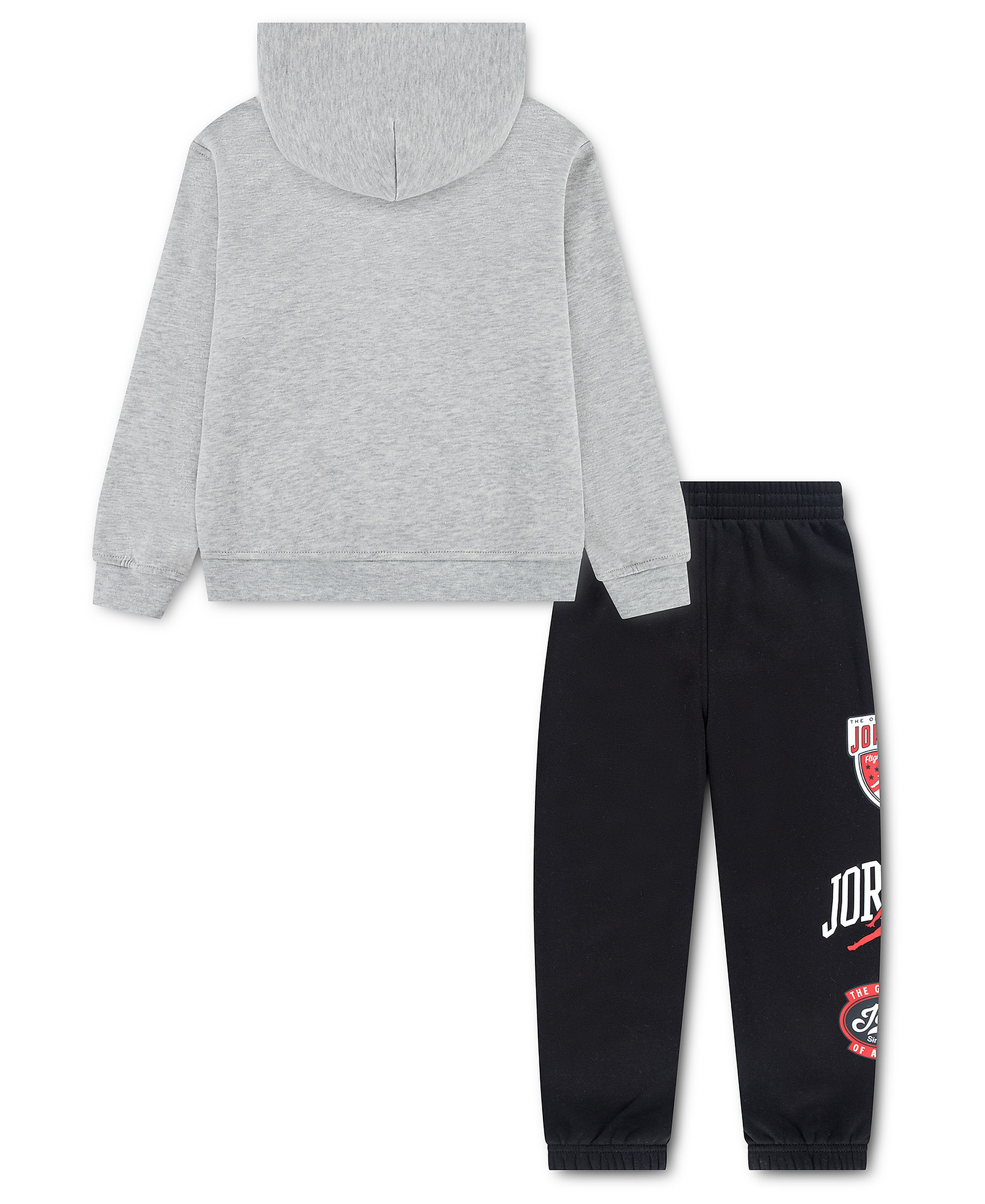 Jordan Boys' 4-7 Long-Sleeve Hoodie and Pants, 2-Piece Set - Grey Heather