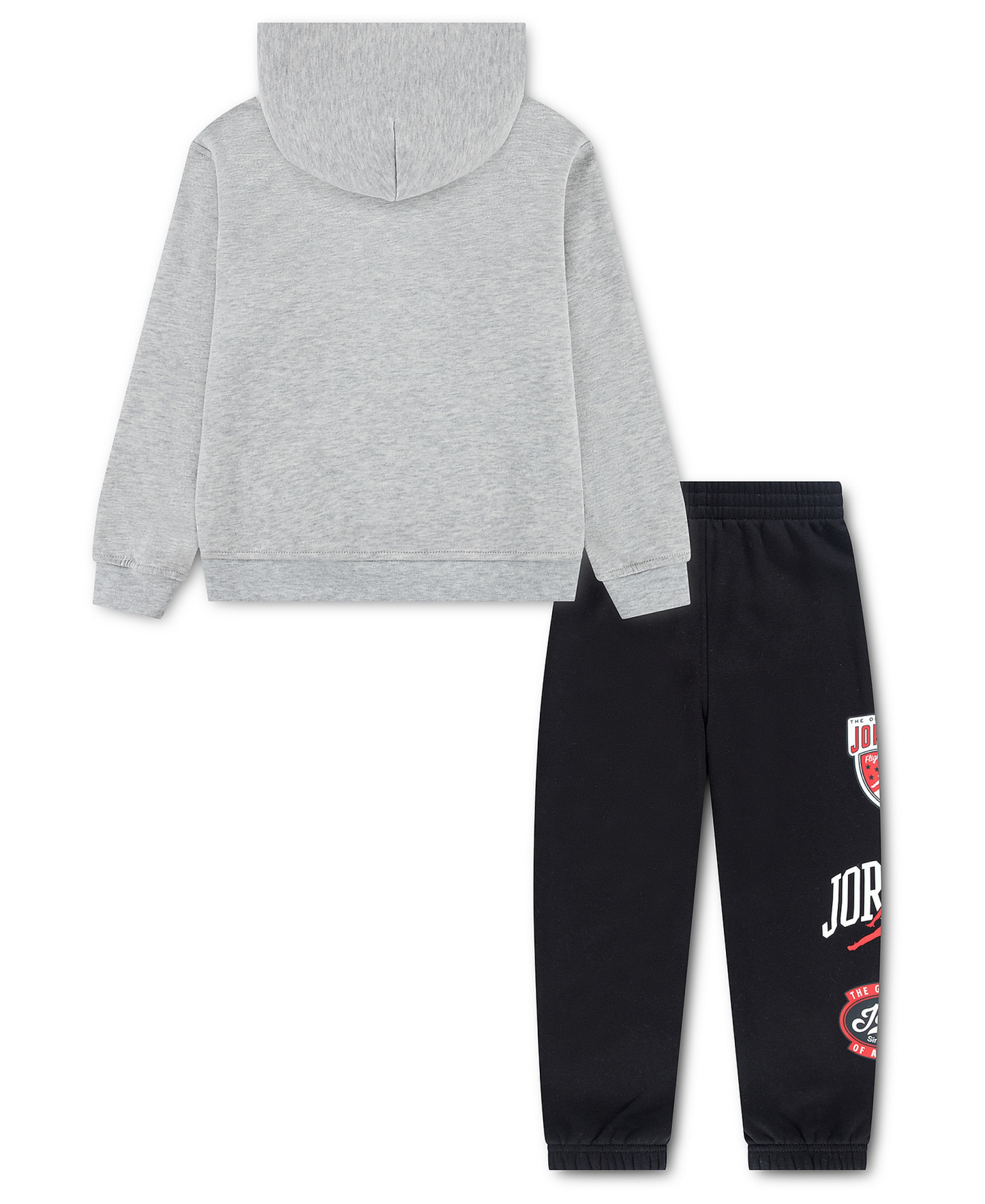 Jordan Boys' 4-7 Long-Sleeve Hoodie and Pants, 2-Piece Set - Grey Heather
