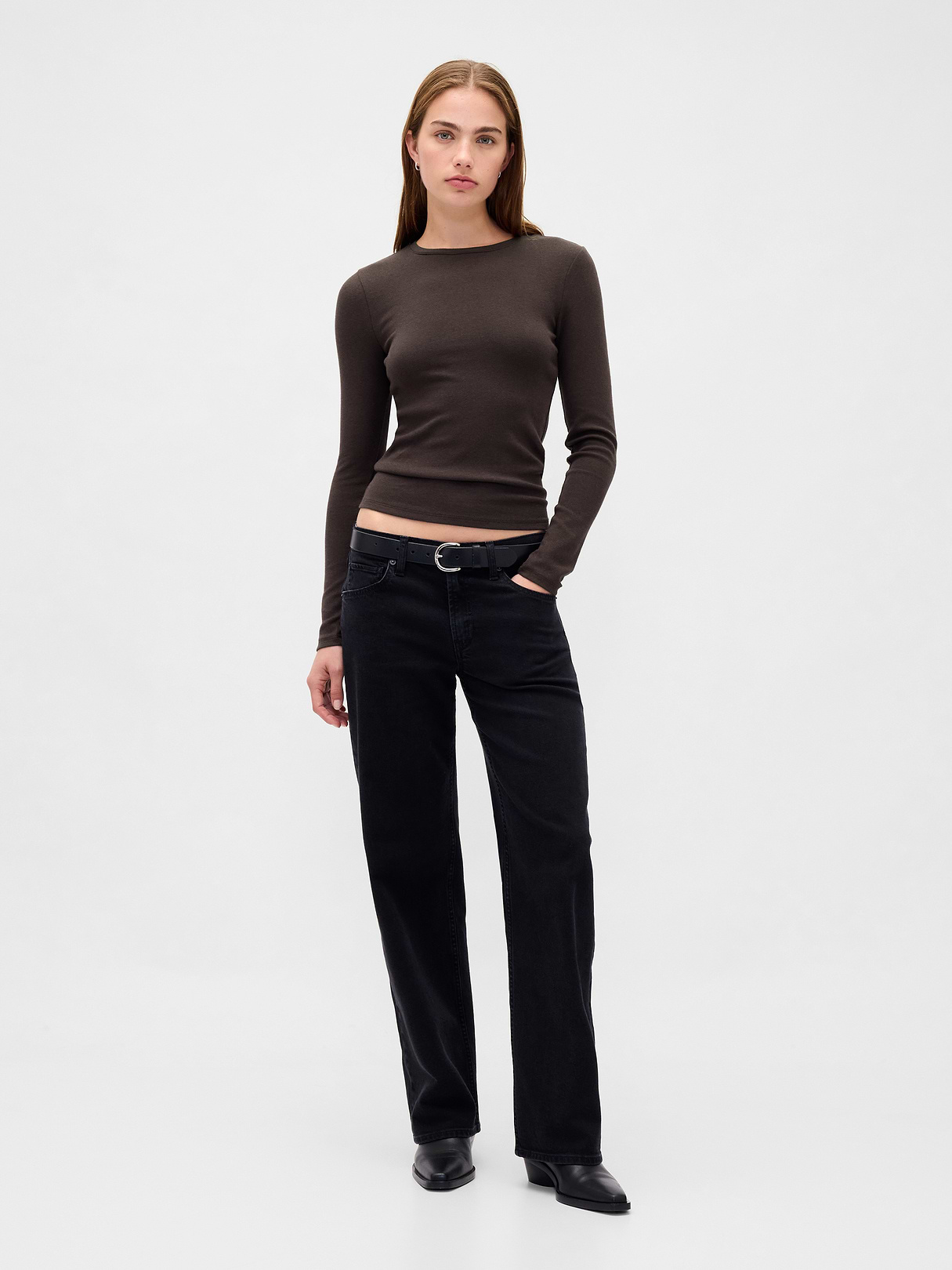 Modern Crewneck T-Shirt - Terra brown
