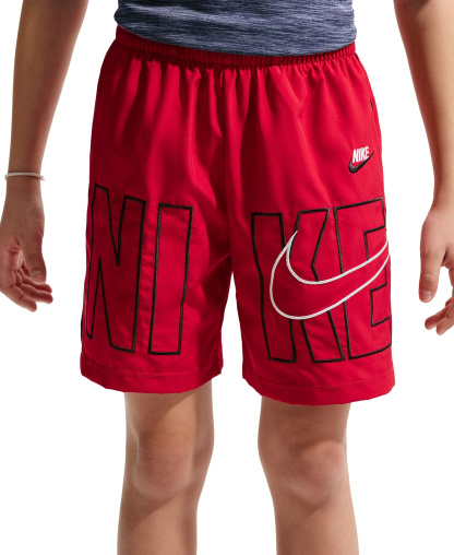 Nike Boys' 8-20 Multi Dri-FIT Training Shorts - Gym Red/Black/White
