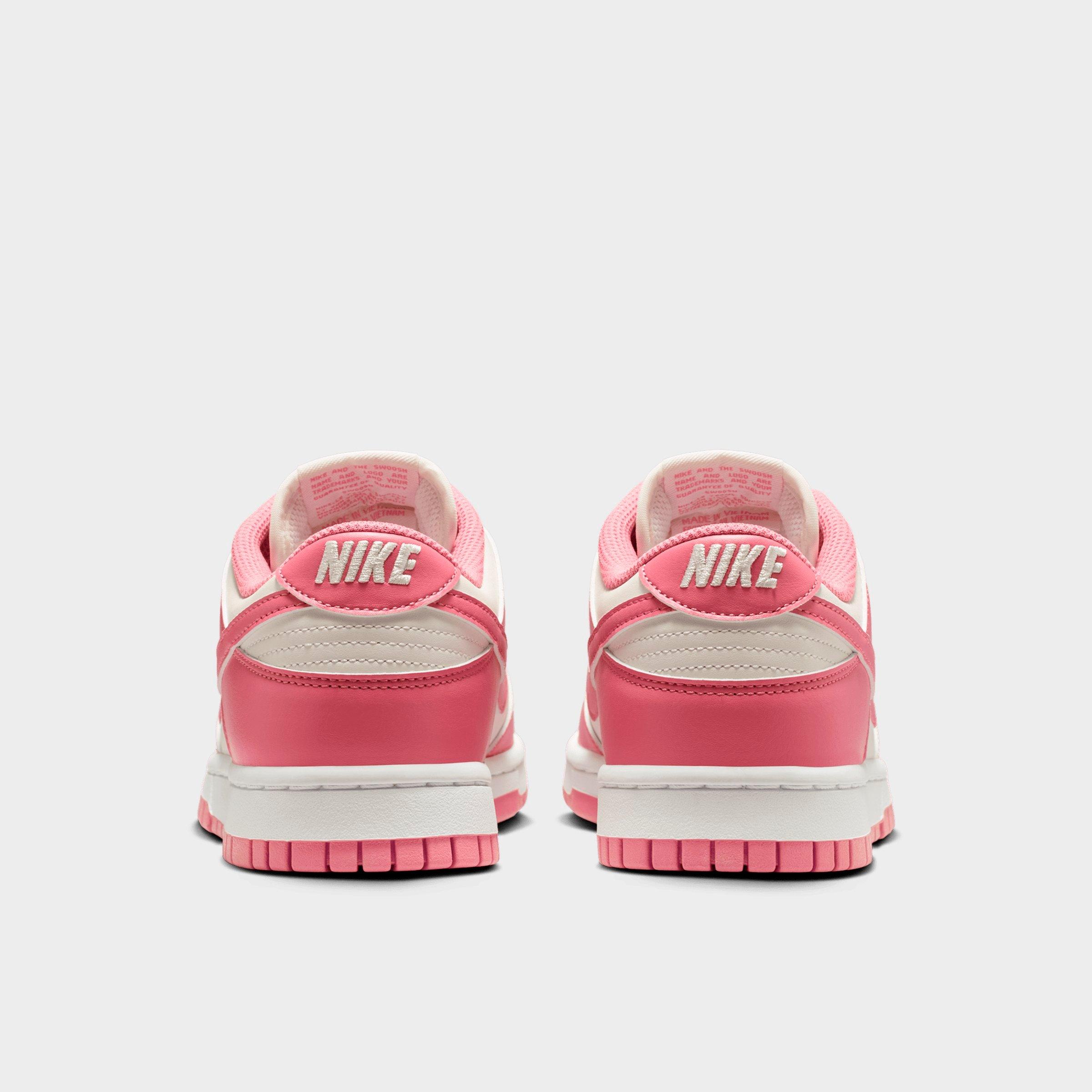 Women's Nithtke Dunk Low Retro Casual Shoes - Sail/White/Peony - Back view