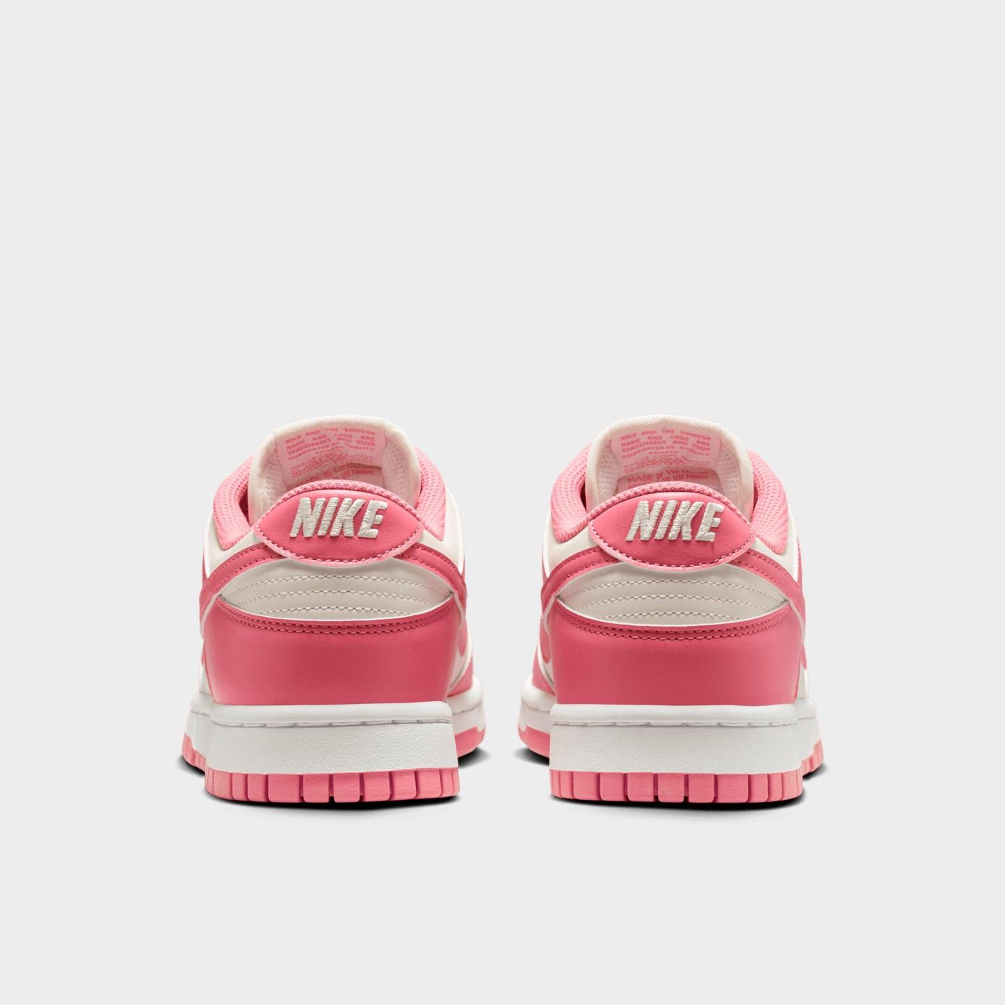 Women's Nithtke Dunk Low Retro Casual Shoes - Sail/White/Peony - Back view