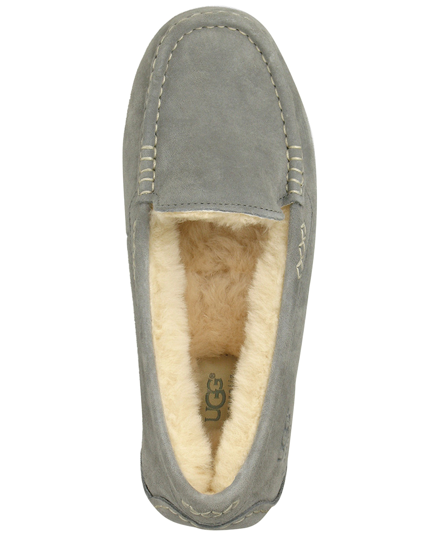 UGG® Women's Ansley Slip On Moccasin Slippers - Light Grey
