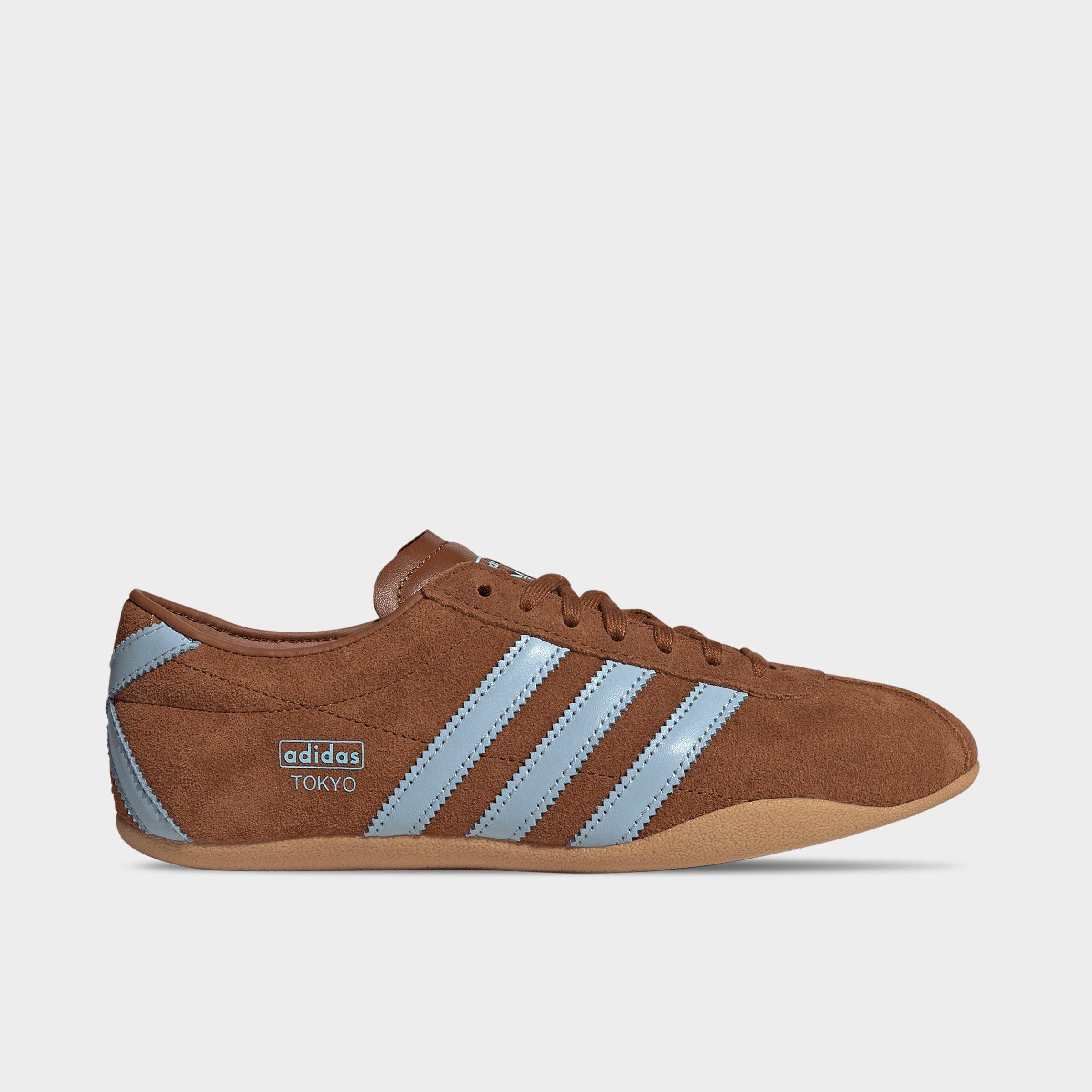 Women's adidas Originals Tokyo Casual Shoes - Part 1 - Dusky Bronze/Clear Sky/Gum - Left shoe facing left. Outside of the shoe.