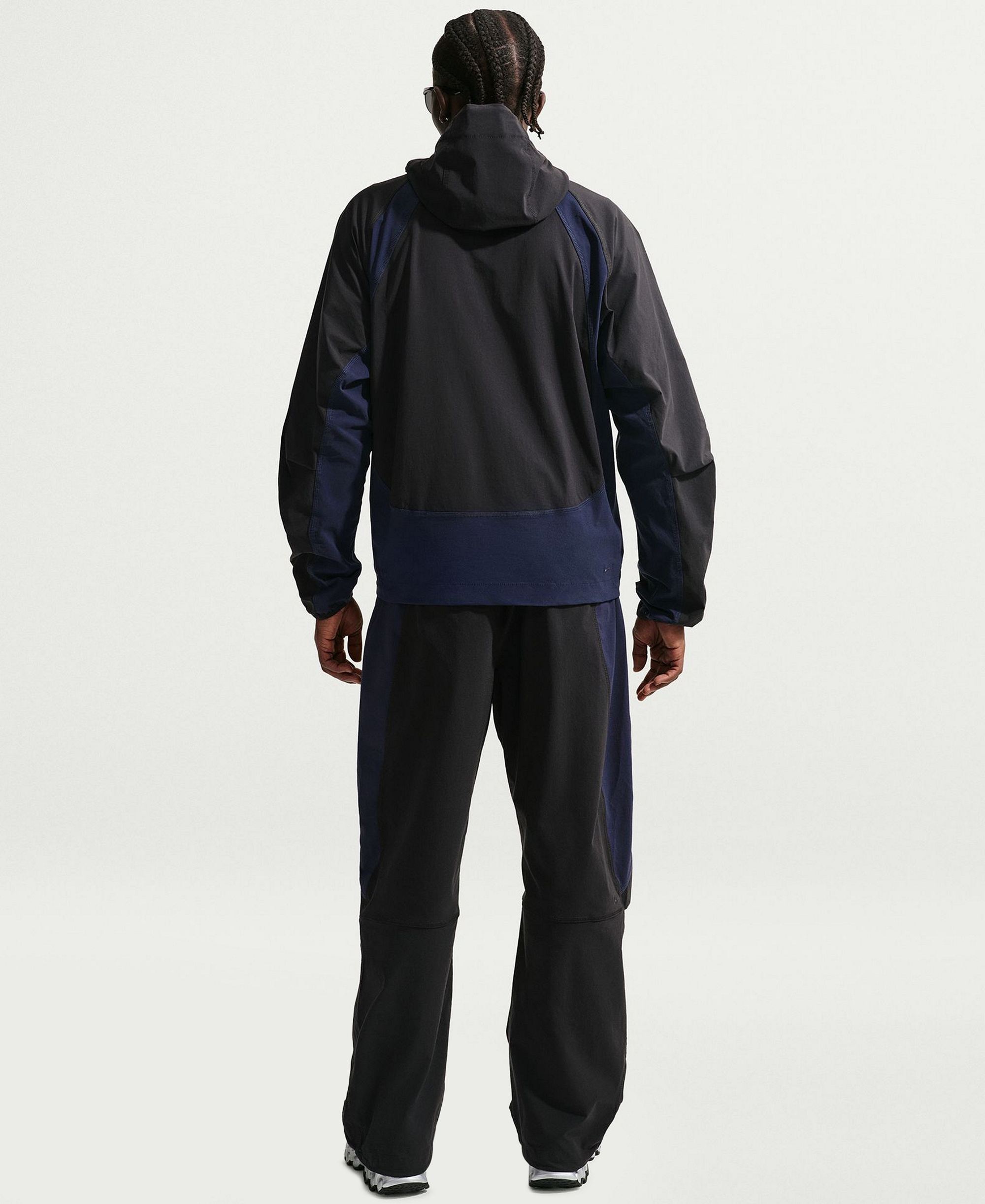 Nike Men's Tech Dri-FIT Woven Color-Block Pants - Black/Obsidian