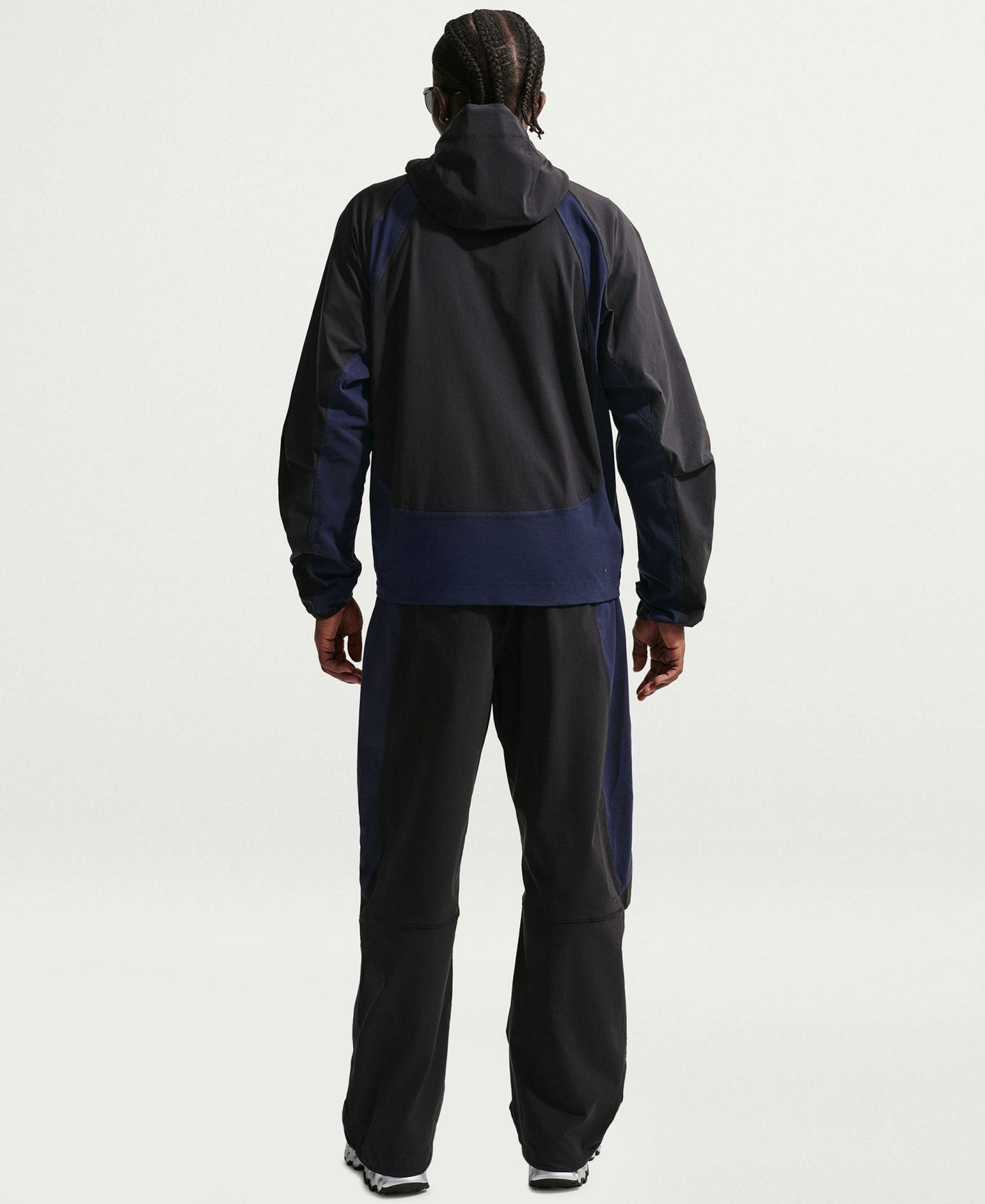 Nike Men's Tech Dri-FIT Woven Color-Block Pants - Black/Obsidian