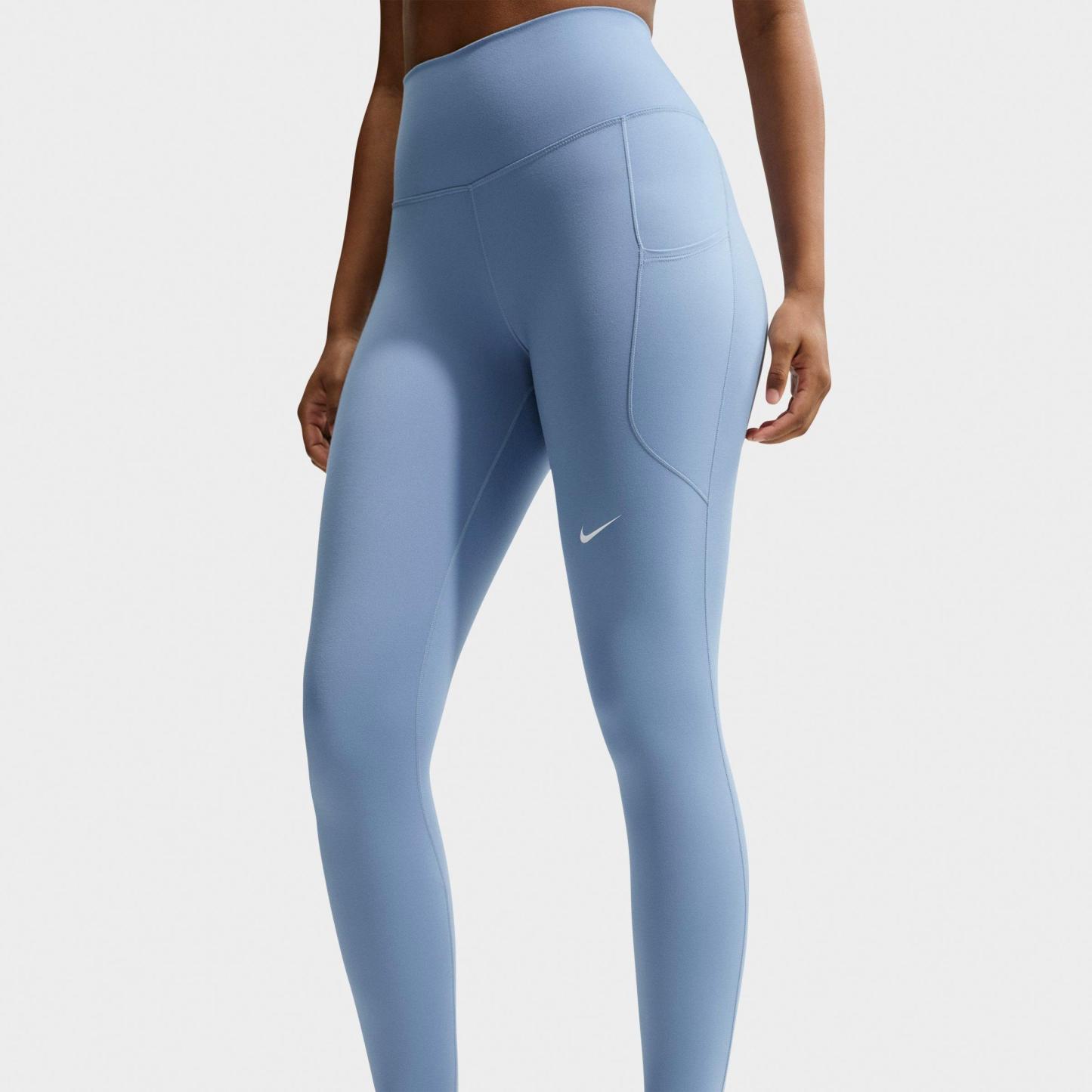 Women's Nithtke One Dri-FIT High-Rise 7/8 Training Tights - Work Blue/White
