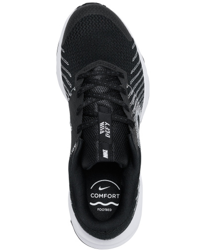 Nike Women's Run Defy All Day Running Sneakers from Finish Line - Black, White