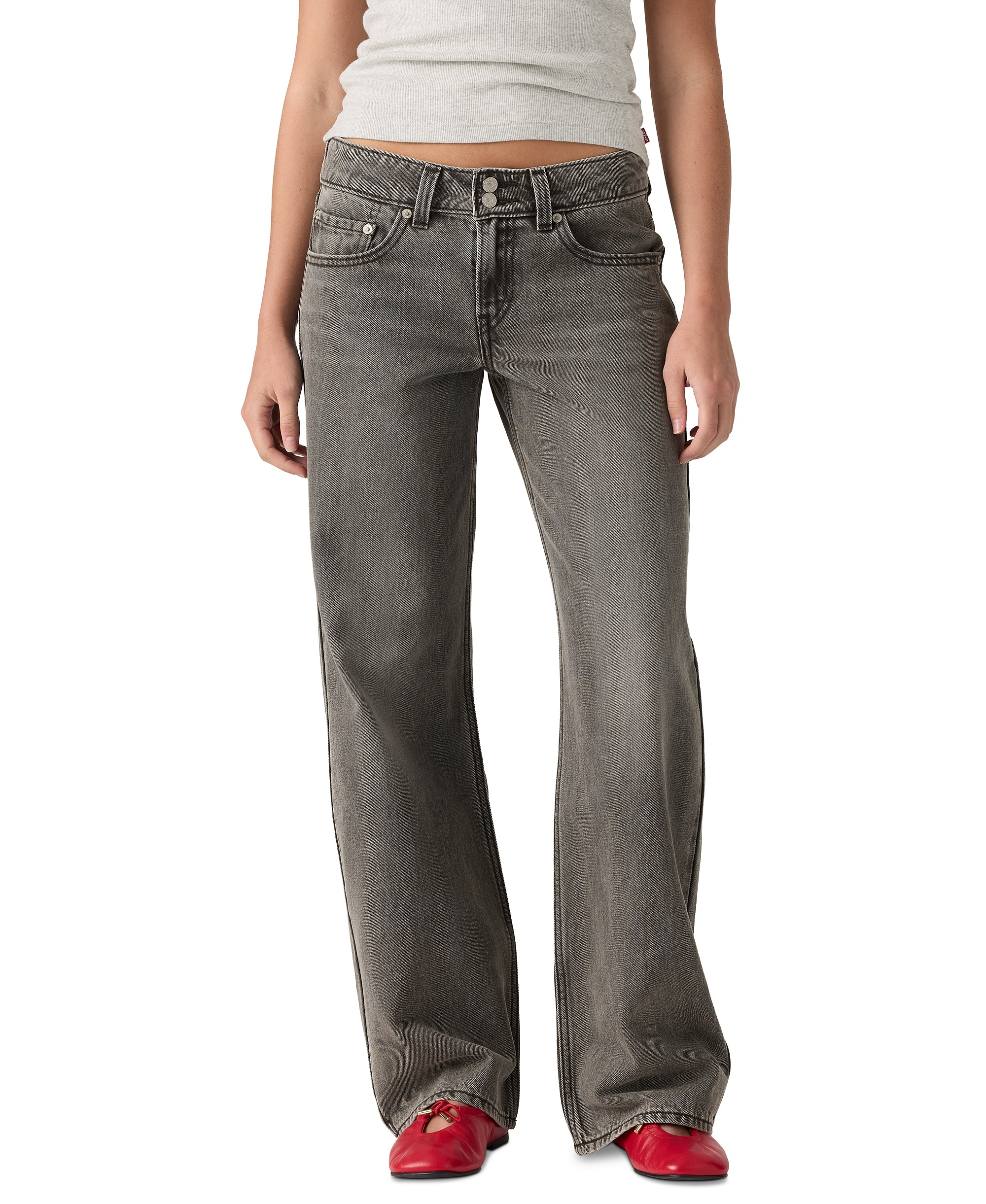 Levi's Women's Super-Low Double-Button Relaxed-Fit Denim Jean - Disquiet Day