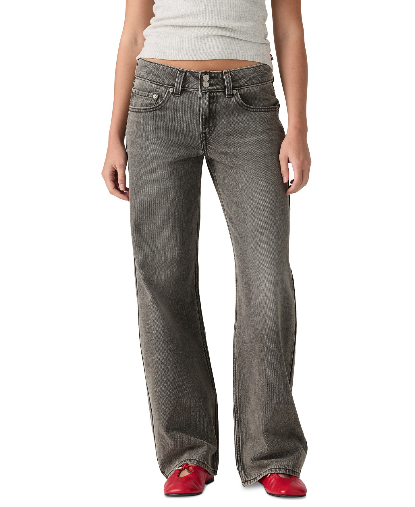 Levi's Women's Super-Low Double-Button Relaxed-Fit Denim Jean - Disquiet Day