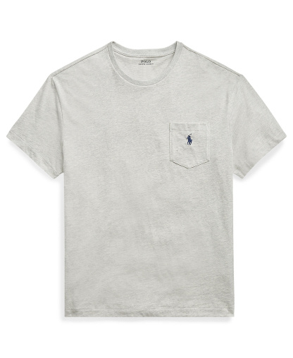 Polo Ralph Lauren Men's Classic-Fit Crewneck Pocket T-Shirt - Taylor Heather