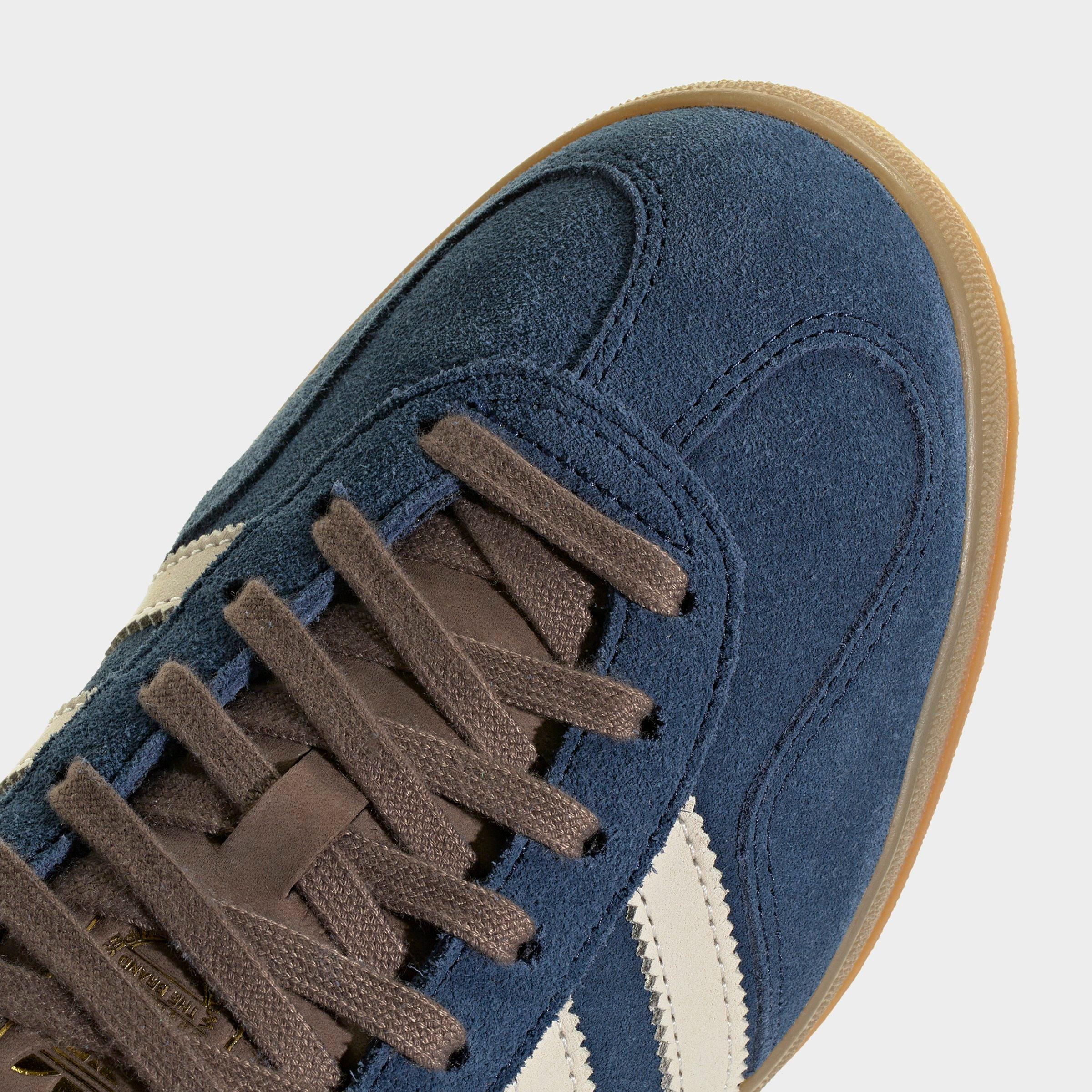 Men's adidas Originals Gazelle Indoor Casual Shoes - Night Indigo/Off White/Earth Strata - Detail shot