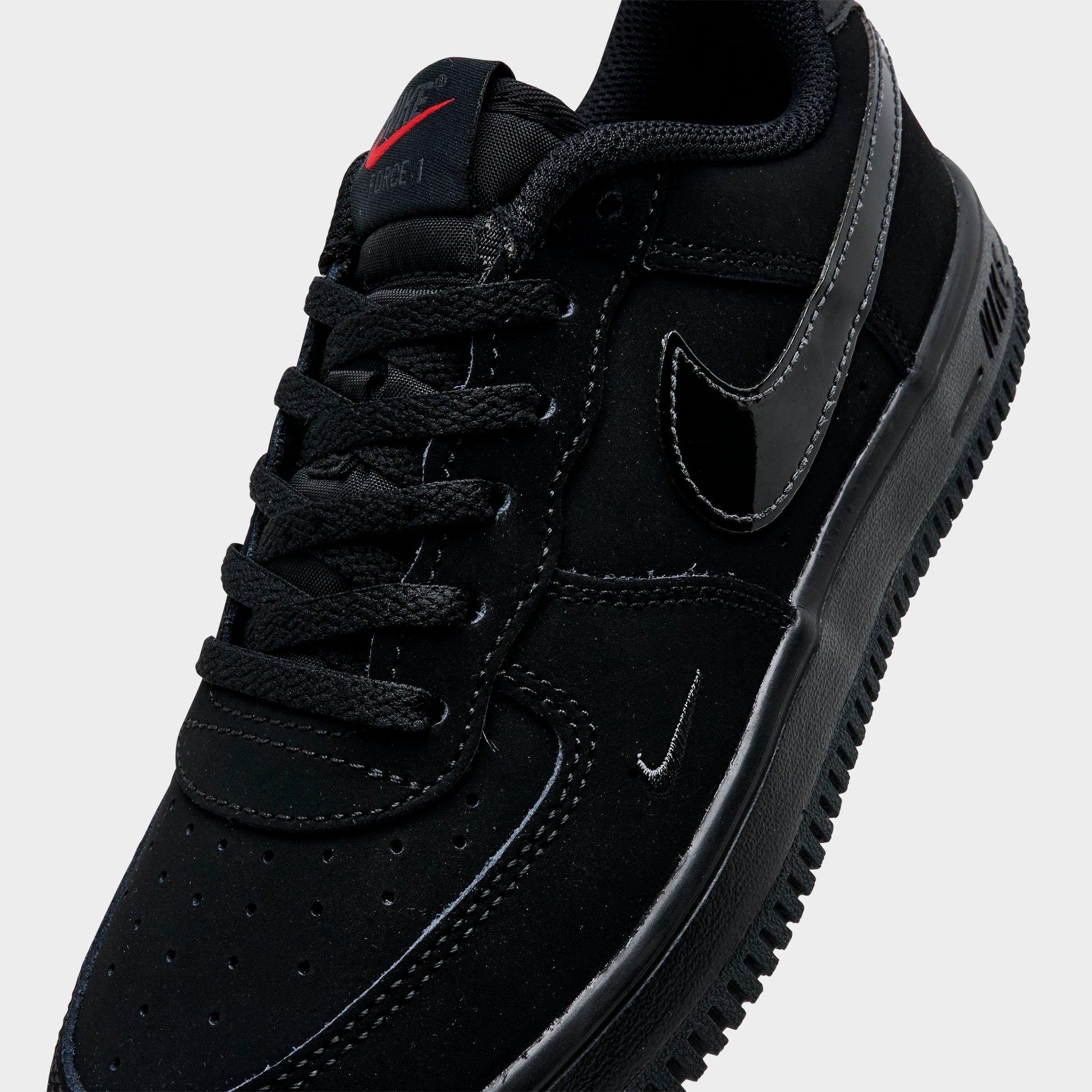 Little Kids' Nithtke Force 1 Casual Shoes - Part 2 - Black/Smoke Grey/Dark Smoke Grey - Detail shot