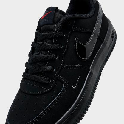 Little Kids' Nithtke Force 1 Casual Shoes - Part 2 - Black/Smoke Grey/Dark Smoke Grey - Detail shot