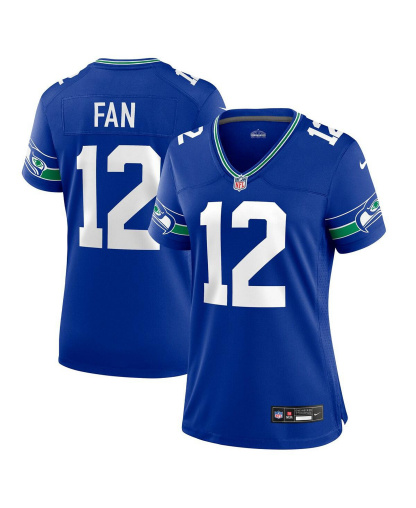 Nike Women's 12th Fan Seattle Seahawks Throwback Player Game Jersey - Royal