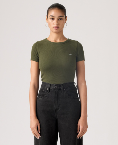 Levi's Women's Hayes Slim-Fit Short-Sleeve Crewneck T-Shirt - Deep Depth
