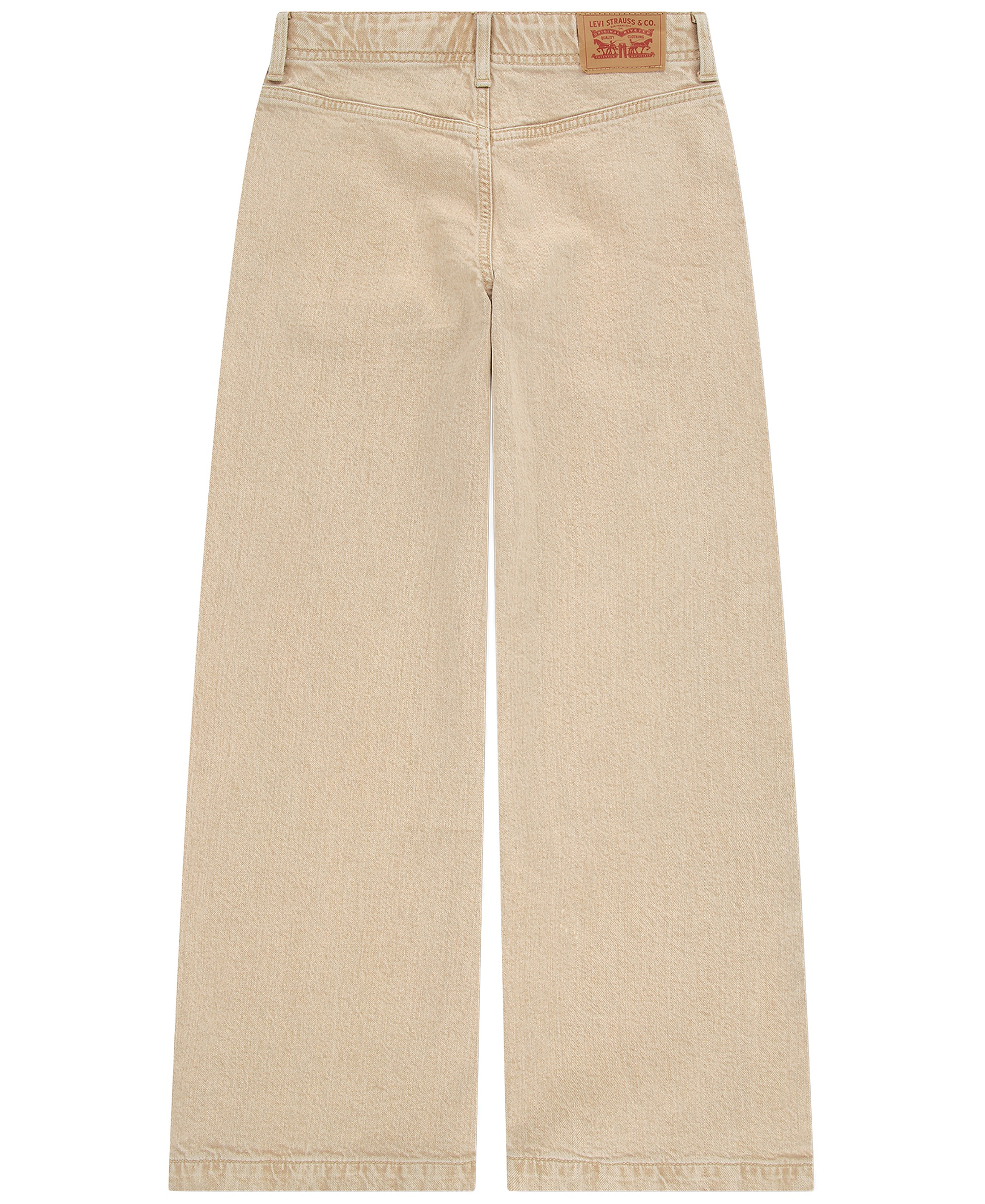Levi's Girls' 7-16 Baggy Wide Leg Jeans - Light Beige