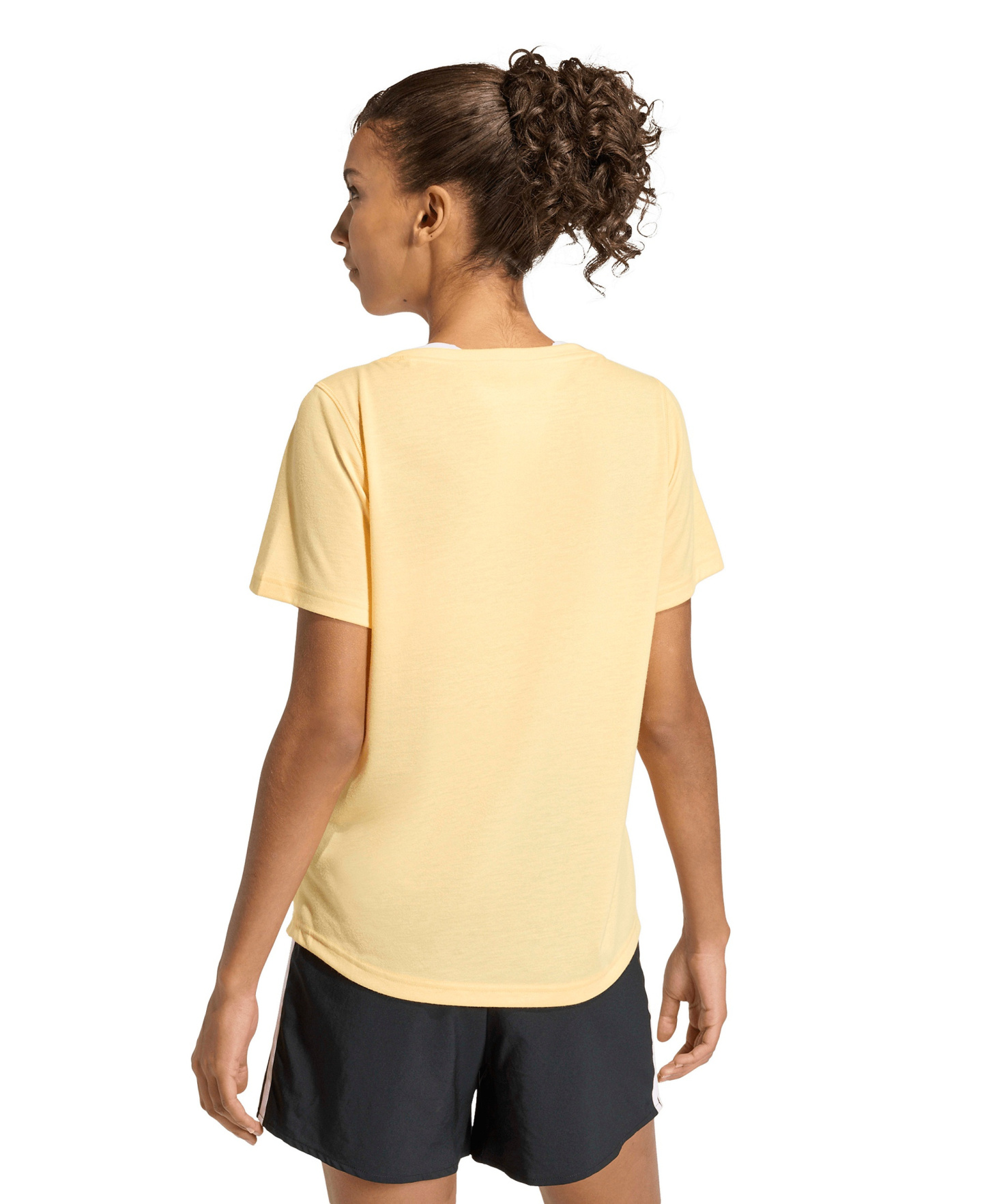adidas Women's Workout Essentials Seamless Scoop Neck T-Shirt - Semi Ice Tangerine