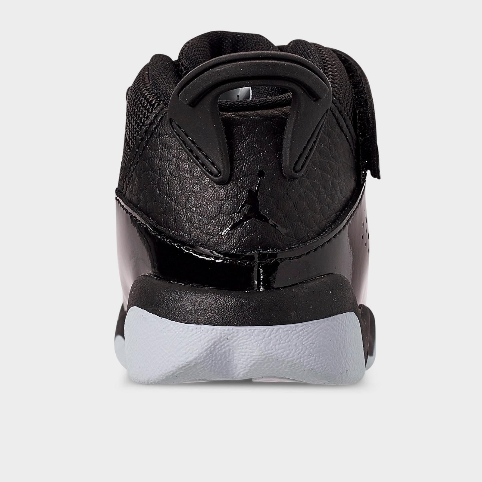 Kids' Toddler Air Jordan 6 Rings Basketball Shoes - Black/White - view 4