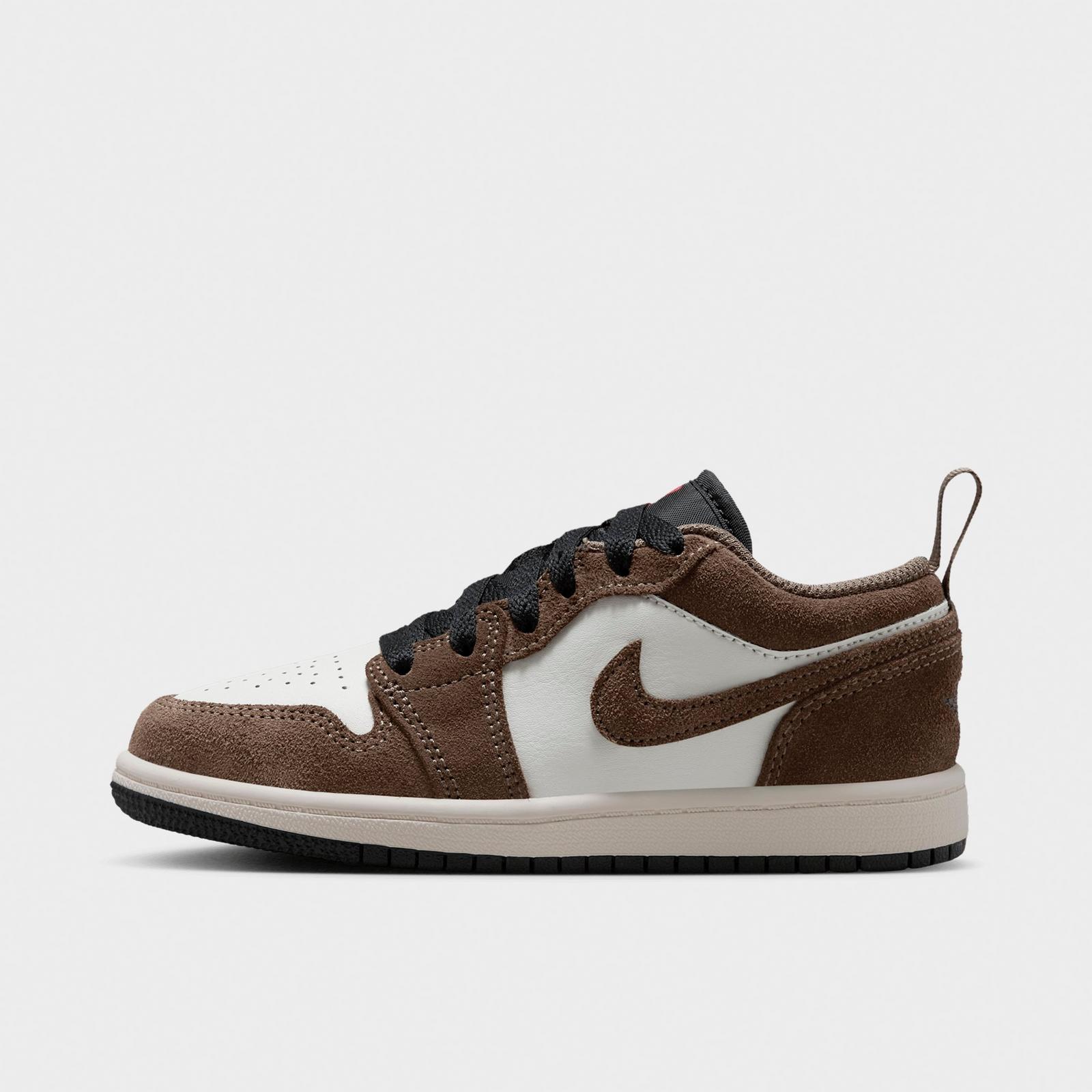 Little Kids' Air Jordan Retro 1 Low OG Casual Shoes - Palomino/Phantom/Sail/Black - view 1