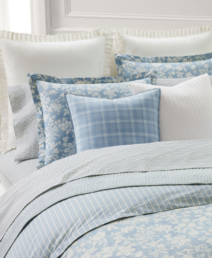 Lauren Ralph Lauren Heather Reversible 3-Pc. Comforter Set, Full/Queen - Blue