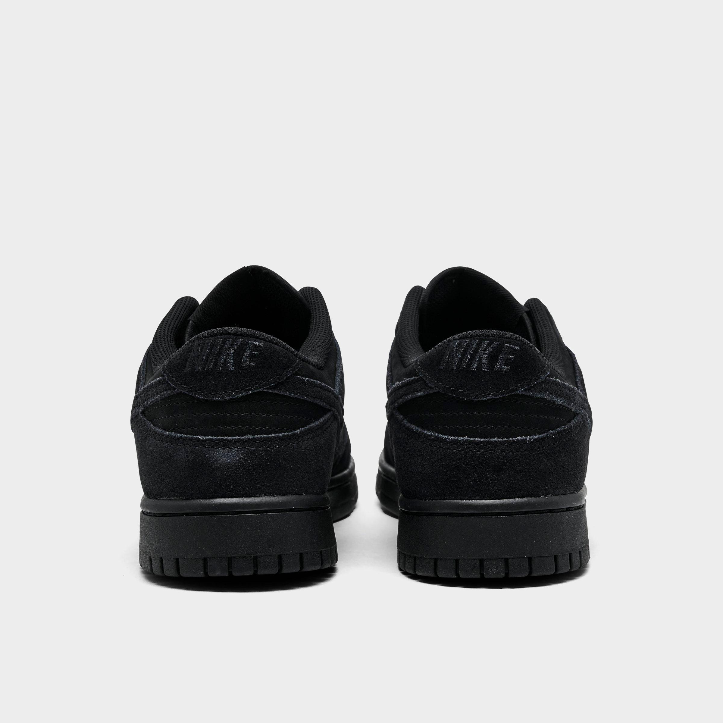 Men's Nithtke Dunk Low Retro SE Casual Shoes - Black/Black/Black - Back view