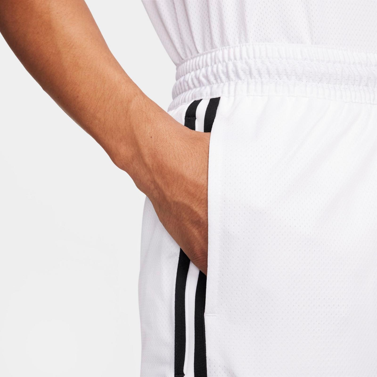 Men's Nike DNA Dri-FIT 8" Basketball Shorts - White/Black/Black