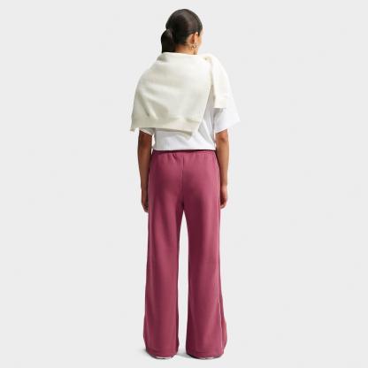 Women's Nithtke Studio Fleece Medium-Weight "Graphic Pack" Mid-Rise Wide-Leg Pants - Pink Smoke/Sail/Pink Smoke