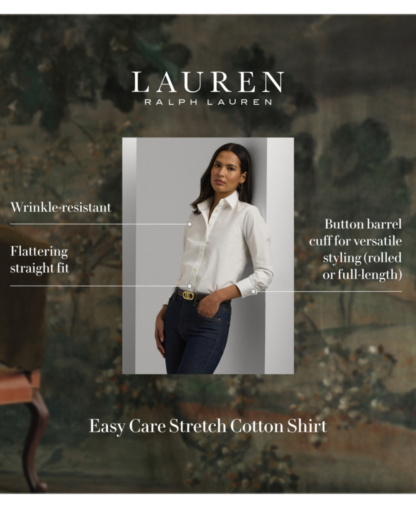 Lauren Ralph Lauren Non-Iron Straight-Fit Shirt - White