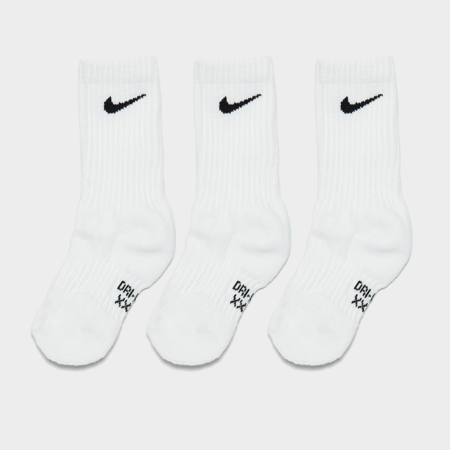 Kids' Toddler Nithtke Dri-FIT Crew Socks (6-Pack) - White