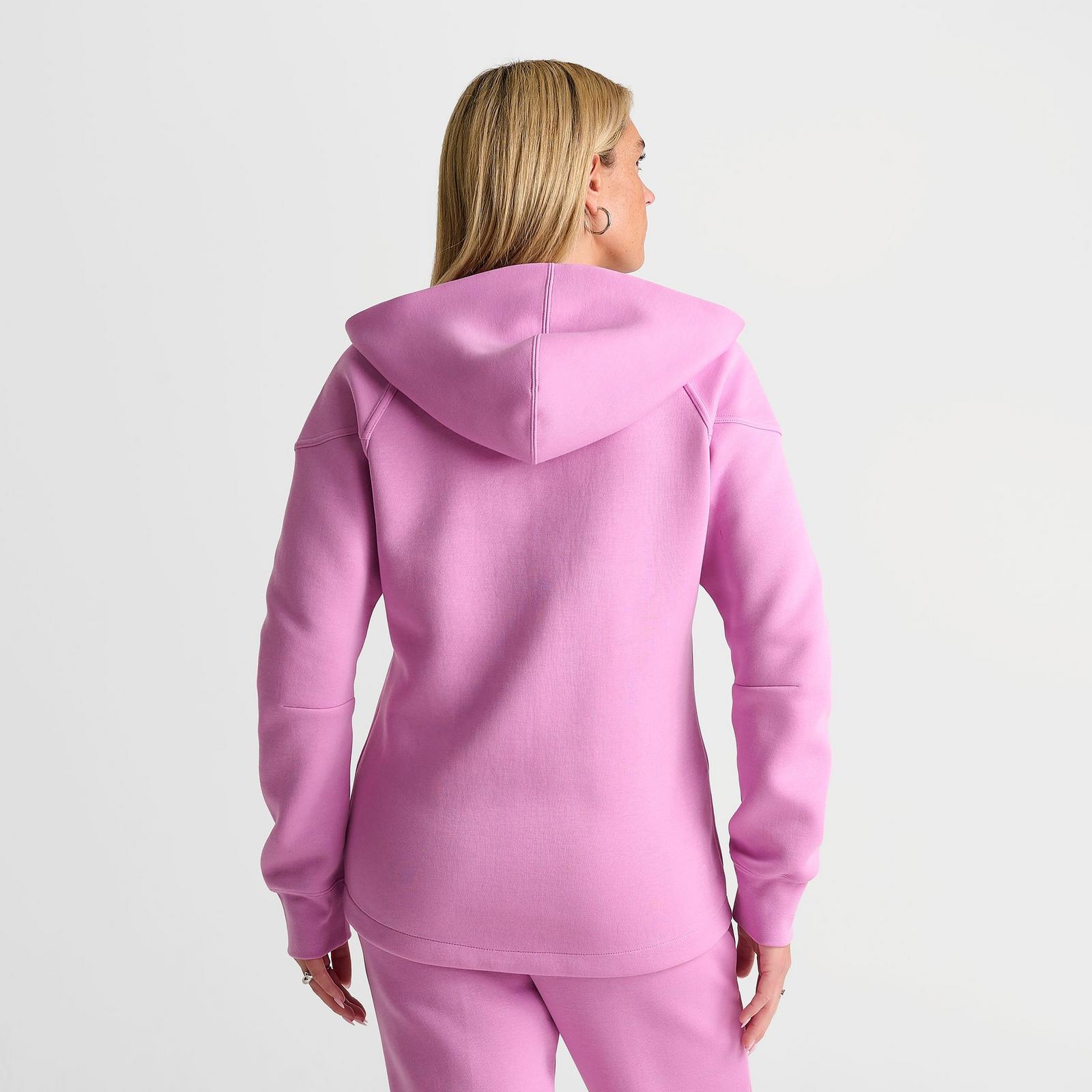Women's Nike Sportswear Tech Fleece Windrunner Full-Zip Hoodie - Light Magenta/Black