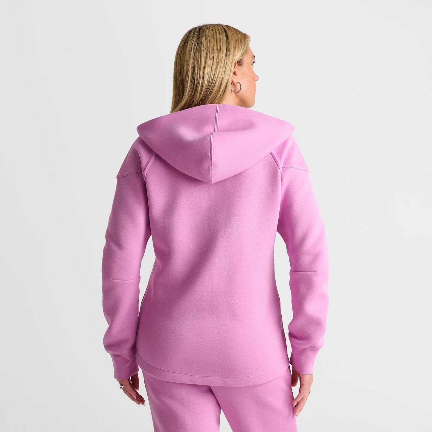 Women's Nike Sportswear Tech Fleece Windrunner Full-Zip Hoodie - Light Magenta/Black