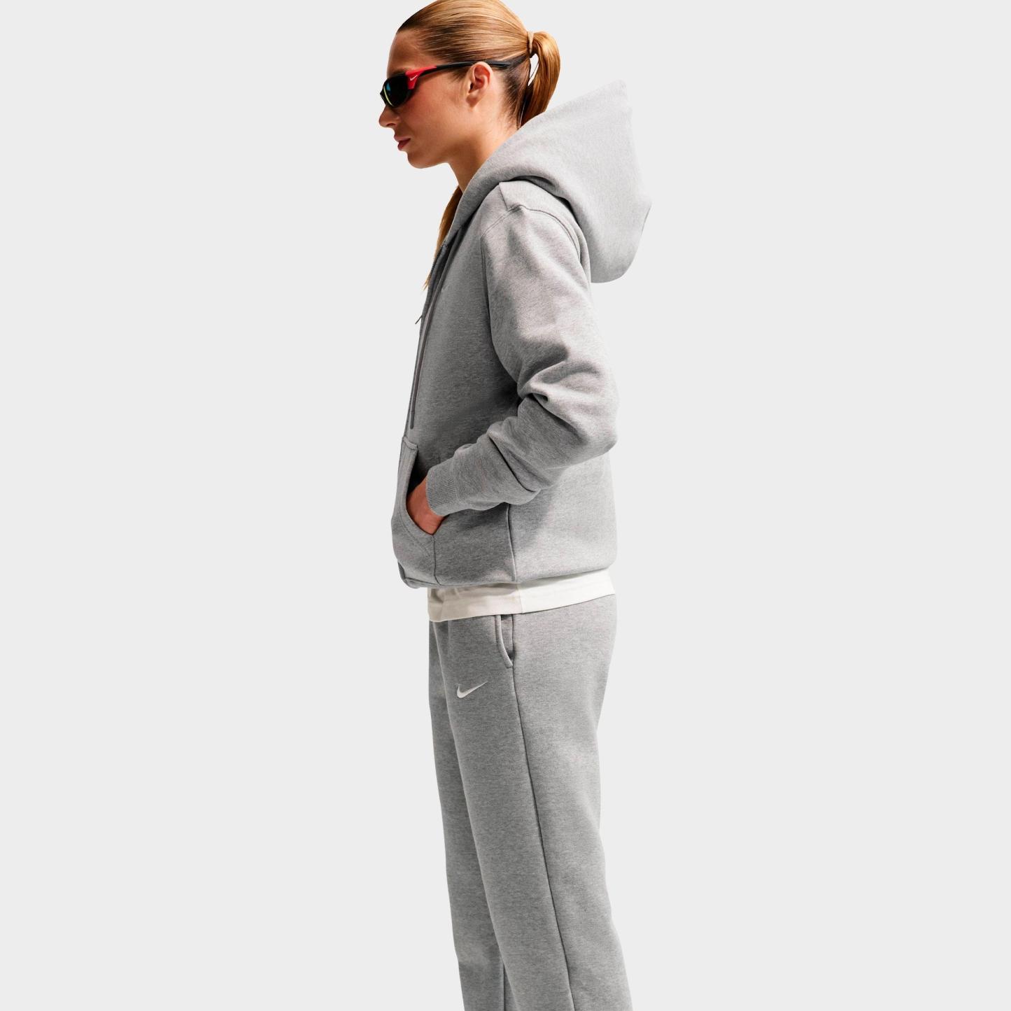 Women's Nithtke Studio Fleece Medium-Weight Mid-Rise Jogger Pants - Dark Grey Heather/Sail