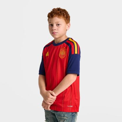 Big Kids' adidas Spain Home Replica Soccer Jersey - Vivid Red - view 3